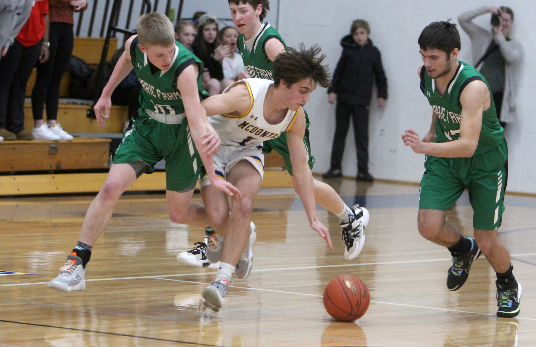 Prairie Farm at McDonell boys basketball 3-1-22